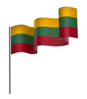 Lithuania flag element design national independence day banner ribbon png