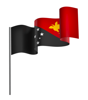 Papua New Guinea flag element design national independence day banner ribbon png
