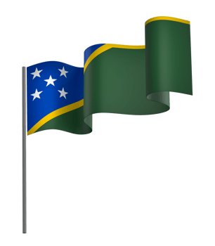 Solomon Islands flag element design national independence day banner ribbon png