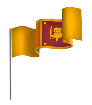 Sri Lanka flag element design national independence day banner ribbon png
