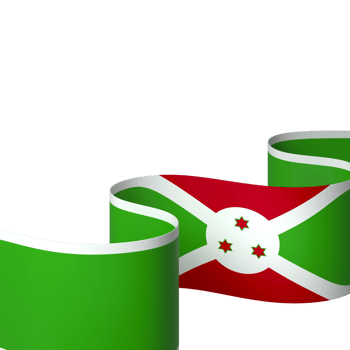 Burundi flag element design national independence day banner ribbon png