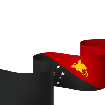 Papua New Guinea flag element design national independence day banner ribbon png