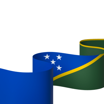 Solomon Islands flag element design national independence day banner ribbon png