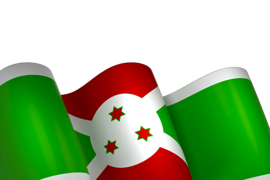 Burundi flag element design national independence day banner ribbon png