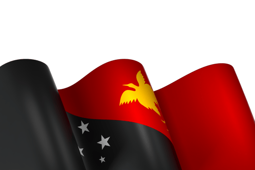 Papua New Guinea flag element design national independence day banner ribbon png