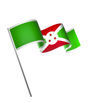 Burundi flag element design national independence day banner ribbon png