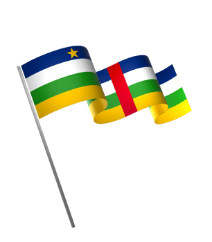 Central African Republic flag element design national independence day banner ribbon png