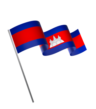 Cambodia flag element design national independence day banner ribbon png