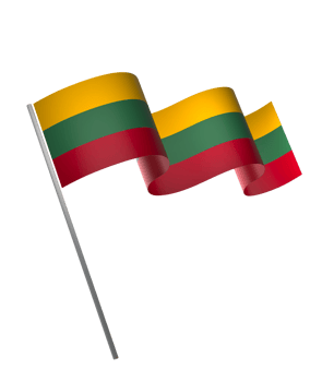 Lithuania flag element design national independence day banner ribbon png