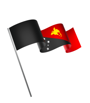 Papua New Guinea flag element design national independence day banner ribbon png