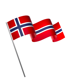 Norway flag element design national independence day banner ribbon png