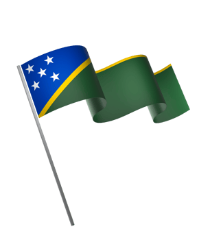 Solomon Islands flag element design national independence day banner ribbon png