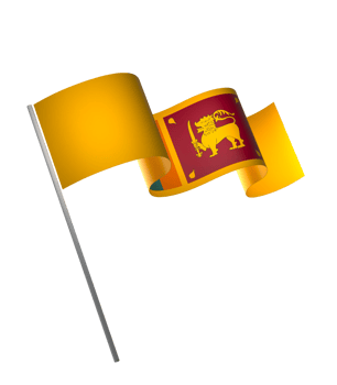 Sri Lanka flag element design national independence day banner ribbon png