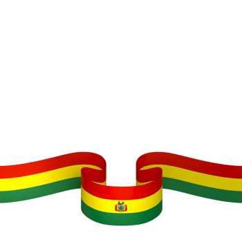 Bolivia flag element design national independence day banner ribbon png