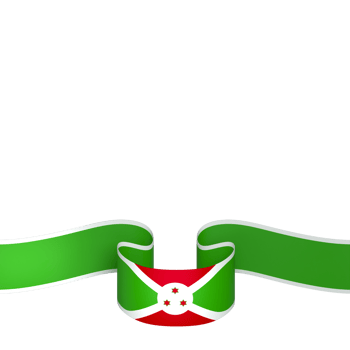Burundi flag element design national independence day banner ribbon png
