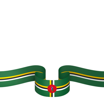 Dominica flag element design national independence day banner ribbon png