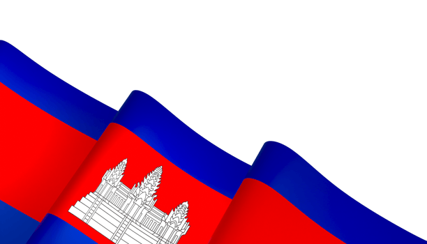 Cambodia flag element design national independence day banner ribbon png