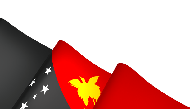 Papua New Guinea flag element design national independence day banner ribbon png