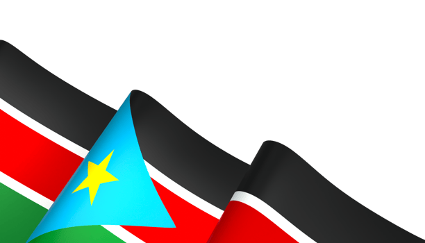 South Sudan flag element design national independence day banner ribbon png