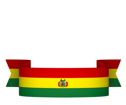 Bolivia flag element design national independence day banner ribbon png