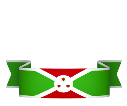 Burundi flag element design national independence day banner ribbon png