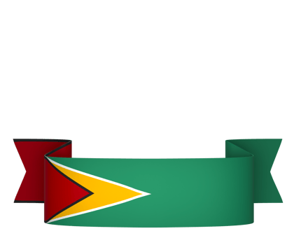 Guyana flag element design national independence day banner ribbon png