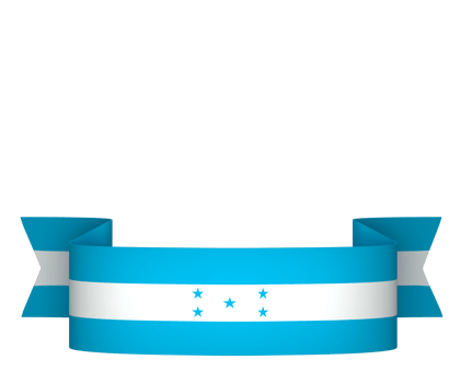 Honduras flag element design national independence day banner ribbon png
