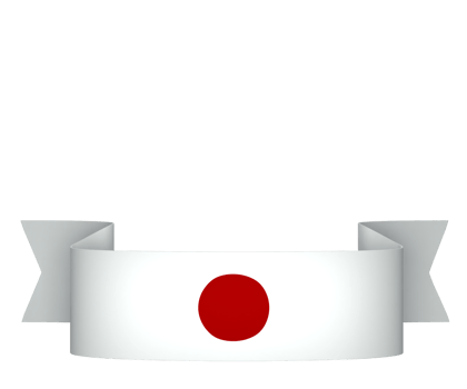 Japan flag element design national independence day banner ribbon png