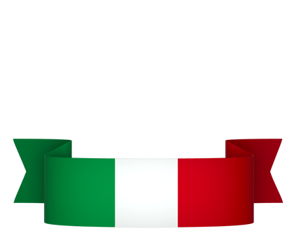 Italy flag element design national independence day banner ribbon png