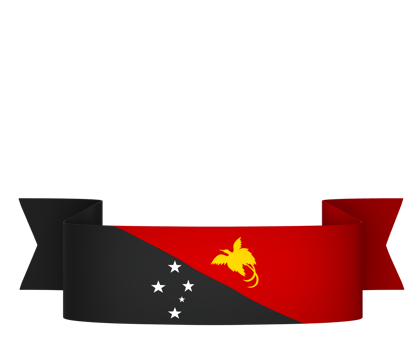 Papua New Guinea flag element design national independence day banner ribbon png