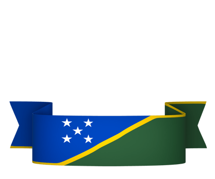 Solomon Islands flag element design national independence day banner ribbon png