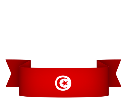 Tunisia flag element design national independence day banner ribbon png