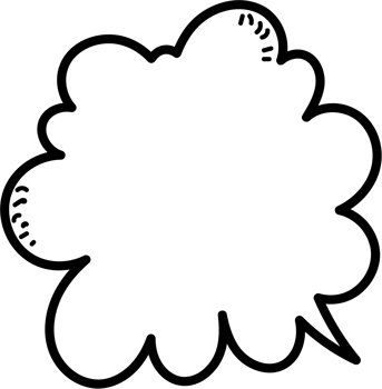 Black and white color speech bubble balloon, icon sticker memo keyword planner text box banner, flat png transparent element design
