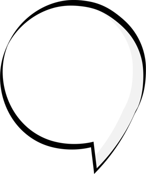 Black and white color speech bubble balloon, icon sticker memo keyword planner text box banner, flat png transparent element design