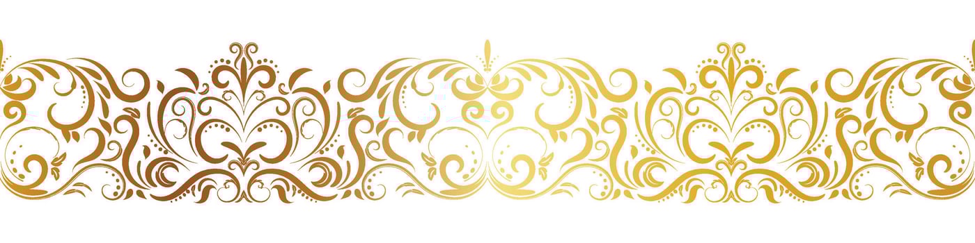 abstract floral border seamless golden paper border woodcarving decorative pattern vector