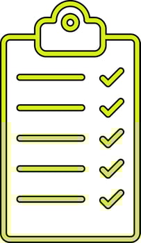 Checklist Vecto Icon vector