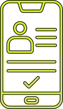 Smartphone Id Vecto Icon vector
