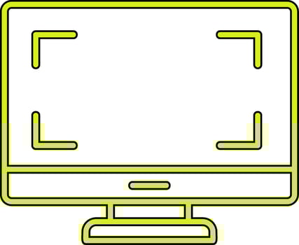 Monitor Vecto Icon vector