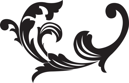 The  Filigree vintage  elements for decor graphic design. png