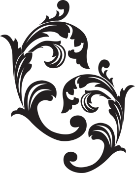 The  Filigree vintage  elements for decor graphic design. png