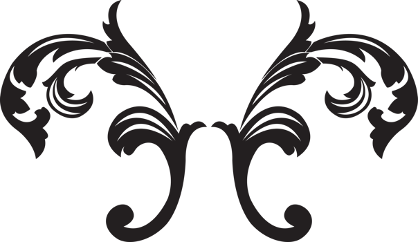 The  Filigree vintage  elements for decor graphic design. png