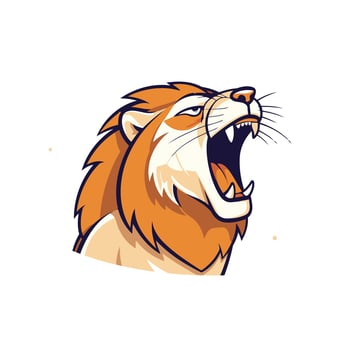 Lion head logo, mascot, mascot icon, mascot illustration, mascot mascot icon, mascot mascot vector