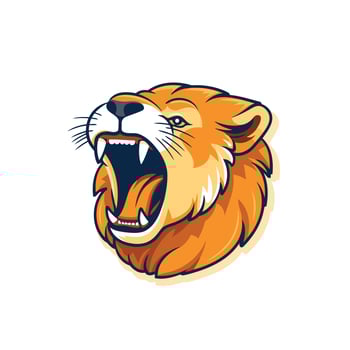 Lion head, roaring, roaring lion head, lion head, lion head, lion head, vector