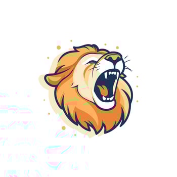 Lion head logo, mascot, mascot icon, mascot illustration, mascot mascot, mascot mascot illustration vector