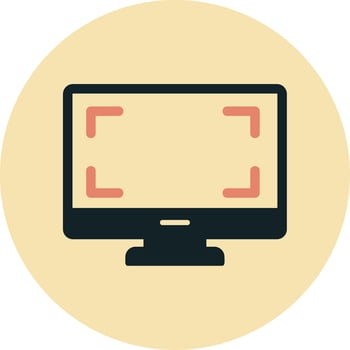 Monitor Vecto Icon vector