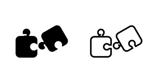 Jigsaw puzzle Vector Icon
