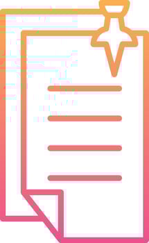 Pin Notes Vecto Icon vector