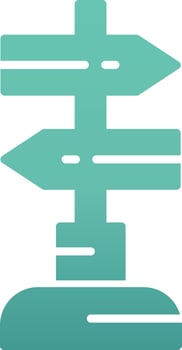 Sign Post Vecto Icon vector