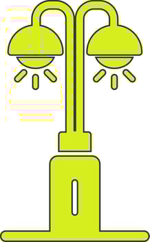 Park Lamp Vecto Icon vector