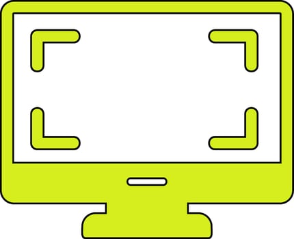 Monitor Vecto Icon vector